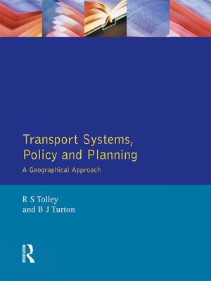 cover image of Transport Systems, Policy and Planning